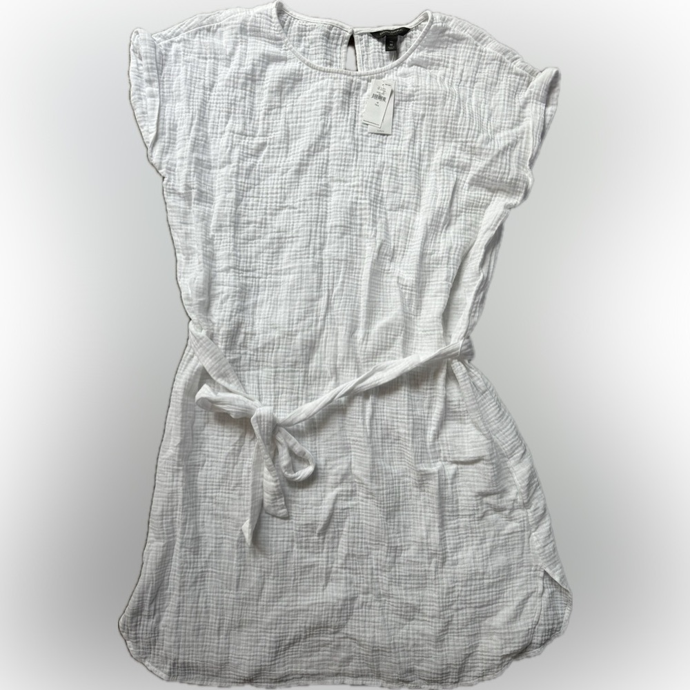 Banana Republic- casual gauze white dress